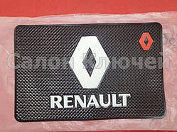 Гумовий силіконовий килимок Renault/автомальні липкі килимки