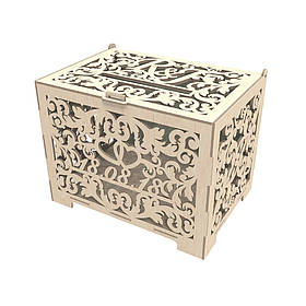 Скриня для конвертів, Весільна скарбниця 288х208х227мм