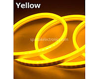 Лента Силиконова LED NEON Желтая 5M Yellow 12V-220V (40)