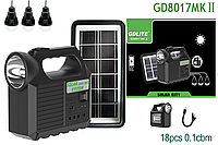 Портативная станция для зарядки GD 8017 MKII с 3 лампами и солнечной панелью (18)
