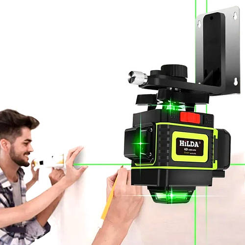 Купить Лазерный уровень с зеленым лучом 4D (16 линий), Лазерный нивелир ...