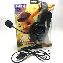 Навушники ігрові PIKACHU X32 провідні з мікро., фото 3