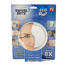 Дзеркало з підсвічуванням для макіяжу SWIVEL BRITE, фото 2