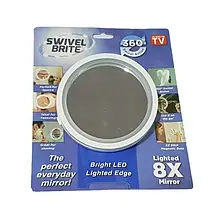 Дзеркало з підсвічуванням для макіяжу SWIVEL BRITE, фото 3