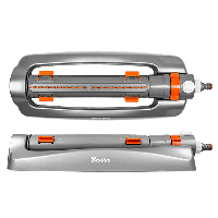 Дождеватель качающийся на металической основе, площадь до 375 м², (осциллирующая поливалка для газона), Bradas