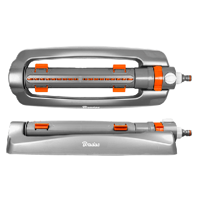 Зрошувач маятниковий на металевій основі, площа до 375 м ², (осцилююча поливалка для газону), Bradas