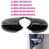 Накладки на дзеркала BMW E81 E82 E87 E88 E90 E92 M Performance рестайл кришки, фото 3