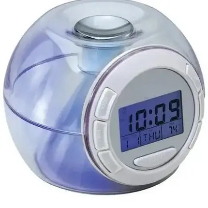 Годинник c підсвічуванням Changing Light Alarm Clock, фото 2