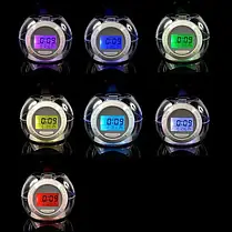 Годинник c підсвічуванням Changing Light Alarm Clock, фото 3