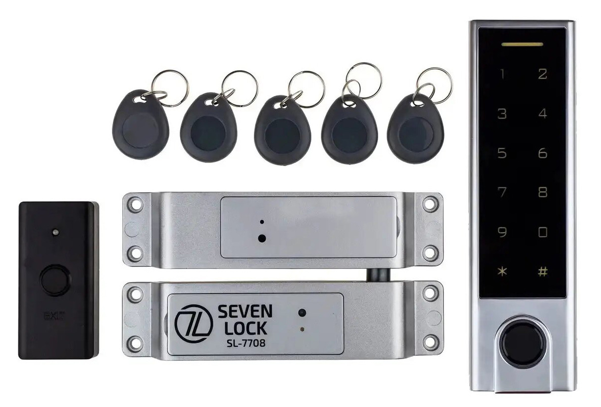 Бездротовий біометричний комплект контролю доступу SEVEN LOCK SL7708F (Україна)