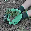 Садові рукавички Garden genie gloves з 4 наконечниками для риття землі, фото 2