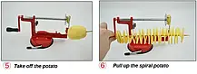 Машинка для різання картоплі спіраллю SPIRAL POTATO SLICER Чіпси, фото 3
