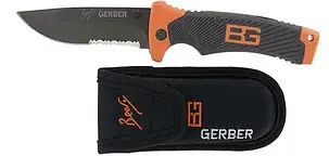 Туристичний складаний ніж для виживання Беар Грила (Bear Grylls) Gerber: Bear Grylls (в чохлі), фото 2