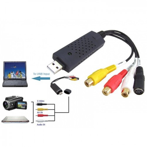 USB карта видеозахвата EasyCap адаптер оцифровка Easy Cap Easier Capture USB - фото 4 - id-p1921618365