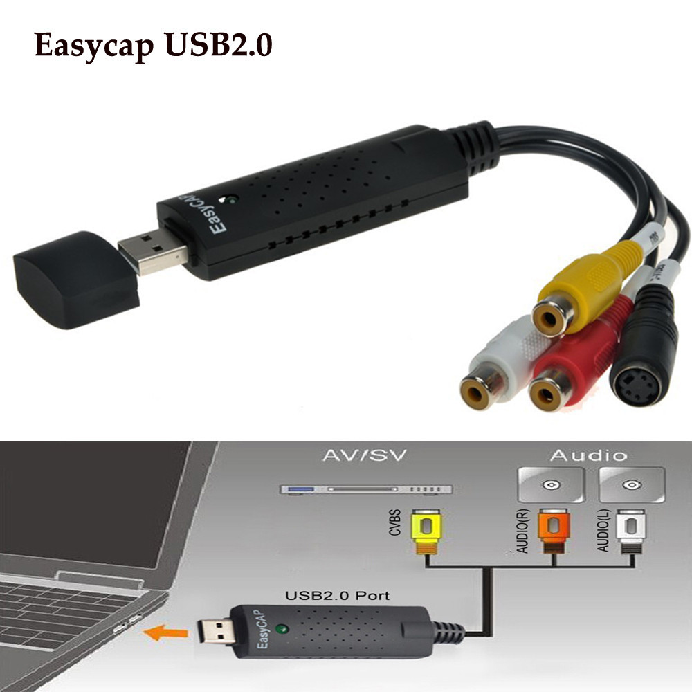USB карта видеозахвата EasyCap адаптер оцифровка Easy Cap Easier Capture USB - фото 5 - id-p1921618365