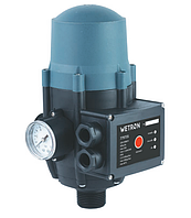 Електронна автоматика WETRON (1,1 кВт, Ø1", захист від "сухого ходу") контролер, реле тиску води