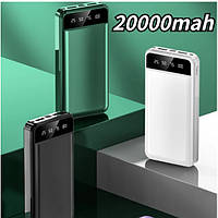 Power Bank 20000 мАч 5V2A Зарядное устройство для быстрой зарядки смартфонов Портативный внешний аккумулятор