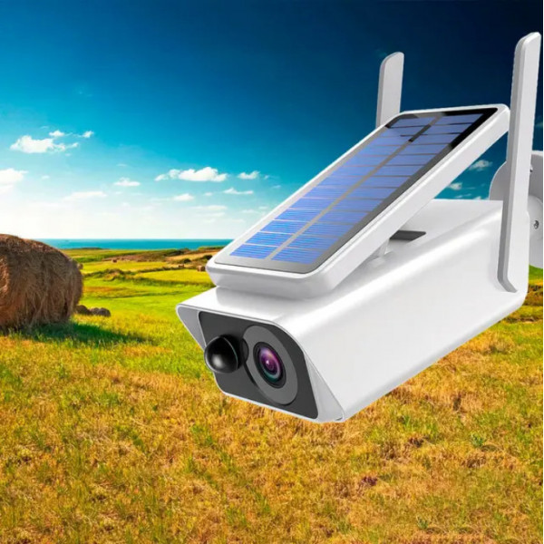 Уличная WIFI камера видеонаблюдения Solar ABQ-Q1 Full HD .Программа hisee se - фото 1 - id-p1921614989