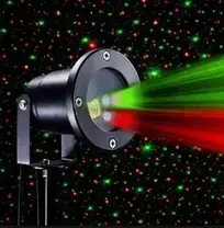 Лазерний зоряний вуличний проектор Star Shower Laser Light Projector IP67 метал корпус + пульт + вологостійкий, фото 3