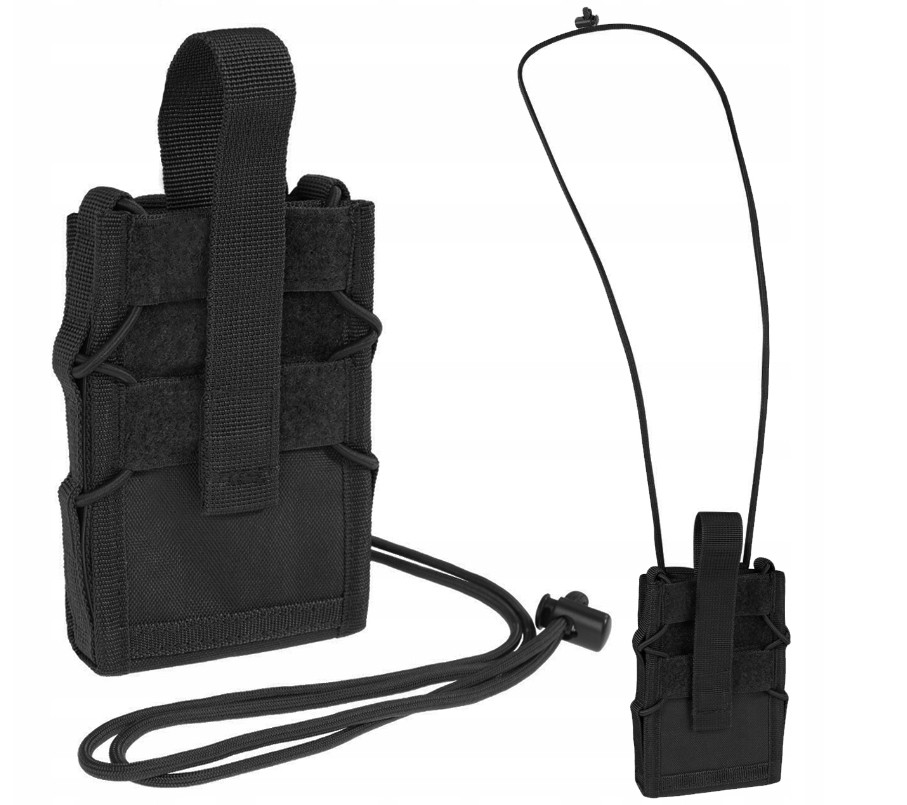 Сумка-підсумок для телефона документів Mil-Tec MOLLE Pocket Black 13492002, фото 1