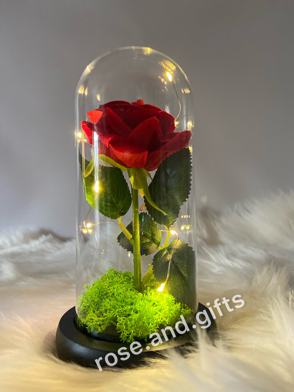 Троянда в колбі з Led підсвіткою/ Роза в колбе (ночник, подарок для любимой девушки/женщины).