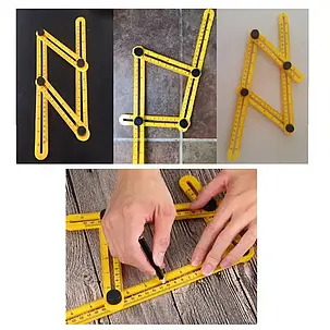 Мультифункціональна лінійка Multifunctional folding ruler, фото 2