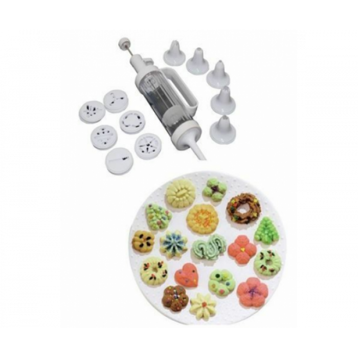 Шприц для печенья и насадки для декорирования Cookie Press and Cake Decorator Set - фото 1 - id-p1921615262