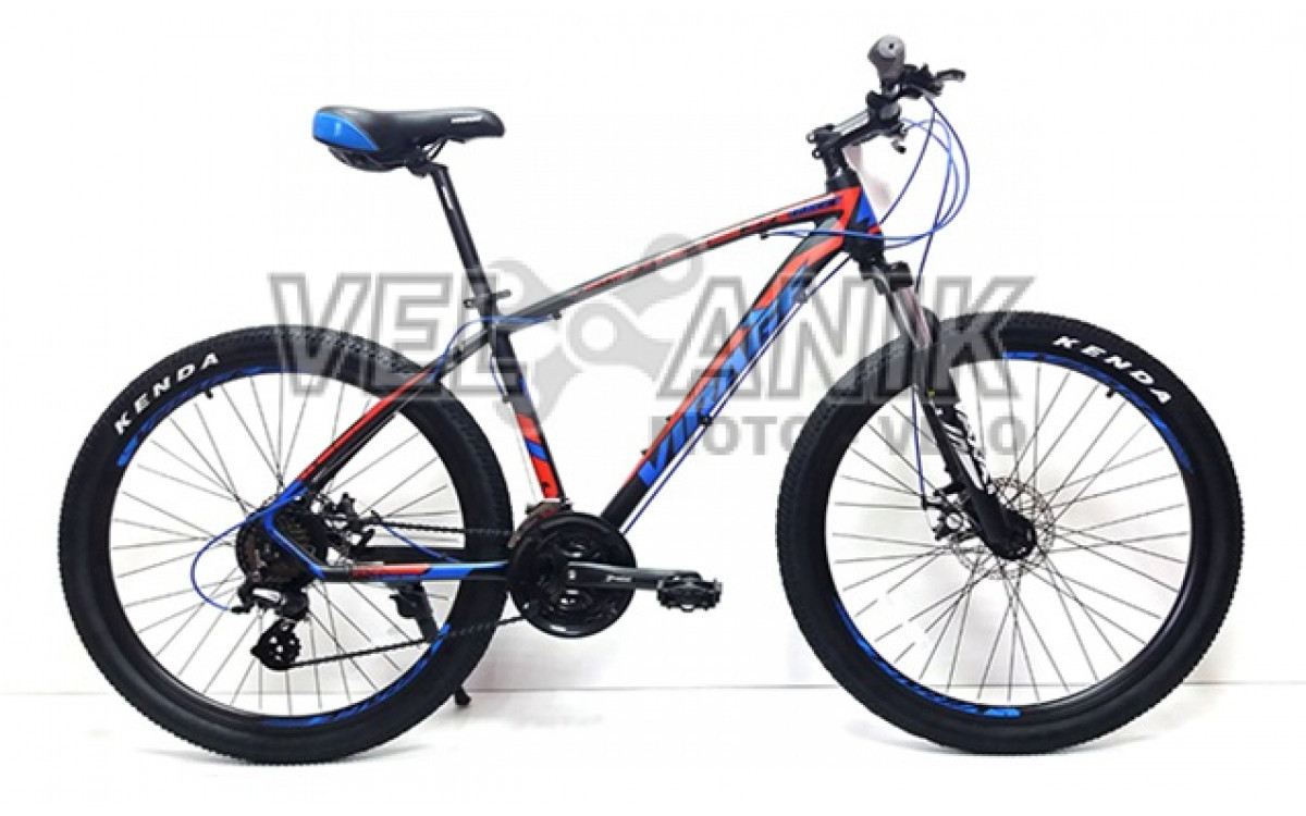 Велосипед 26" Virage TARGET AM DD EF500 (рама 17") синій з червоним і чорним глянець