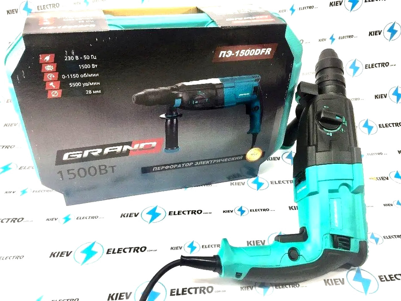 Перфоратор для профессиональных работ 1500Вт Grand (Чехия), Сетевой перфоратор для дома, ALX - фото 1 - id-p2130843556