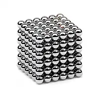 Неокуб | Магнитные шарики | Магнитный конструктор NeoCub Silver 4 мм