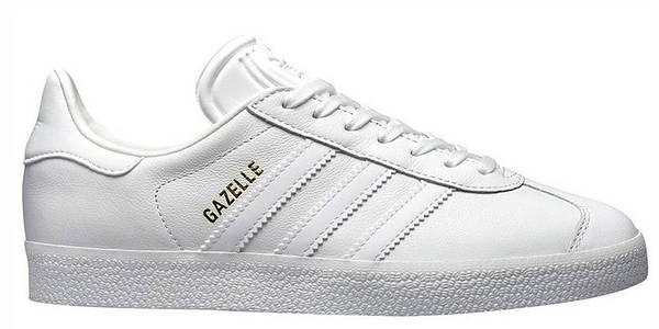 Adidas gazelle womens white leather hotsell
