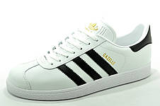 Білі кросівки Adidas Gazelle чоловічі Адідас Газелі, фото 3