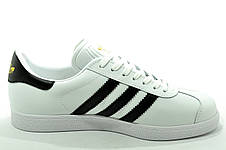 Білі кросівки Adidas Gazelle чоловічі Адідас Газелі, фото 4