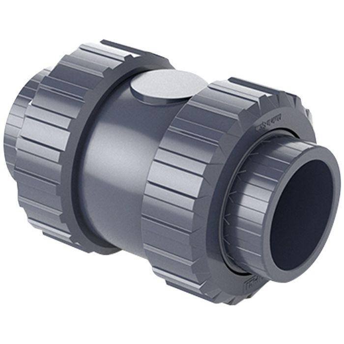Зворотний клапан ПВХ Hidroten 1016002 пружинний, з ущільнювачем EPDM, d25 мм