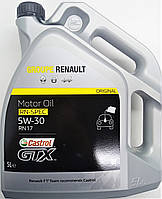 Моторна олива Castrol GTX RN17 5W-30 5L Оригінал Renault 17 11 658 105