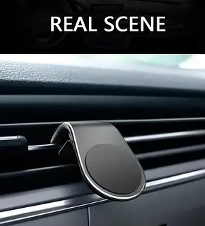 Автомобільний тримач для телефона в решітку повітроводу Magnetic Car Holder L103, фото 2