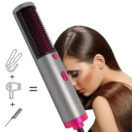 Фен гребінець випрямляч для сушіння волосся 2 в 1 Hair Dryer And Styler XR-8802, фото 2