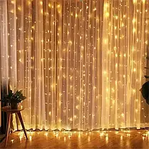 Гірлянда водоспаду штора Теплий білий 3x3 м 320 діодів Xmas LED WW-3, світлодіодна гірлянда водоспад штора, фото 2