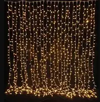 Гірлянда водоспаду штора Теплий білий 3x3 м 320 діодів Xmas LED WW-3, світлодіодна гірлянда водоспад штора, фото 2
