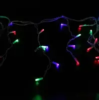 Xmas гирлянда LED 120 3.3Line Short curtain(Сосульки/Бахрома) M-1 RGB 5Mетров Ул.+соед.Белый