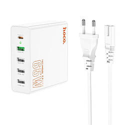 Зарядний пристрій HOCO Vision C114A 4USB Type-C QC White