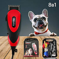 Машинка для стрижки тварин Geemy GM-1023 10W тример для грумінгу собак, набір для стрижки собак