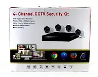 Комплект DVR регистратор 4 канальный и 4 камеры UKC DVR CAD D001 KIT