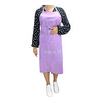 Фартух перукарський водонепроникний Lilly Beaute, бузковий