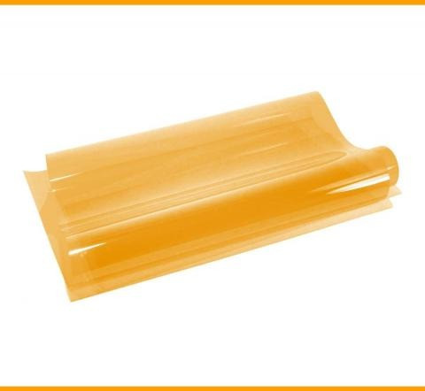 Плівковий кольоровий світлофільтр гелевий 105 — Orange Lighting Gel жовтогарячий 0,6*0,6 м Chris James/Rosco