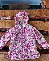 Яркая куртка ветровка для девочки 12-18 месяцев, Mothercare
