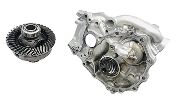 Головна пара 10 / 37 зубів у зборі з переднім корпусом Варіатор CVT TR580 Lineartronic TR580GD5AA 31000AJ040 (Б.У.)