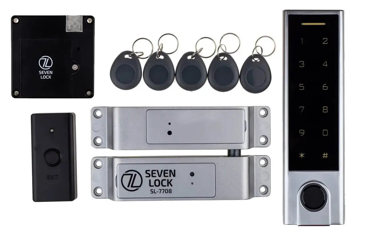 Бездротовий комплект контролю доступу з Bluetooth SEVEN LOCK SL-7708FB (Україна)