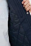 Подовжена чоловіча куртка-сорочка Finn Flare FAB21007-101 темно-синя S, фото 6