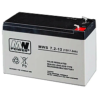 Аккумулятор MW Power MWS 7.2-12 (12V 7.2Ah) AGM